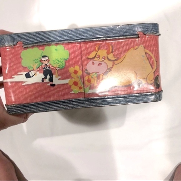Raggedy Ann and Andy 1973 metal antique lunchbox and thermos - Picture 5 of 12